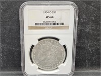 1904 O Morgan Silver Dollar   MS 64