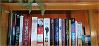 Grouping of mostly political books and a book end