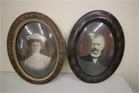 Oval glass pictures