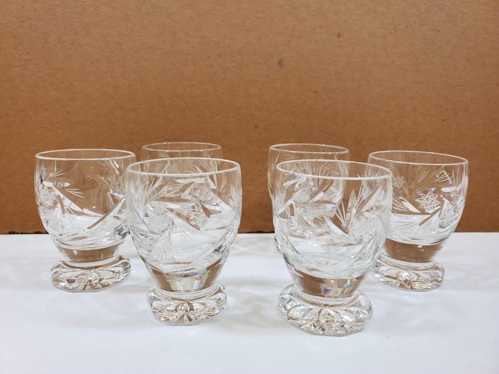 24% Lead Crystal Liquer Glasses