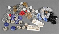 ANTIQUE GLASS BUTTONS