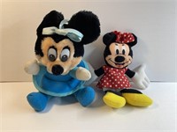 Lot of 2 Minnie Mouse Plush Toys