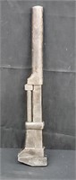 Antique steel pipe wrench 21"long
