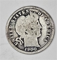 1900 Barber Dime -