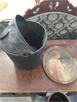 Ash Pail And Coca Cola Tray