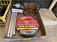 New Rubber Air Hose with Misc garage Items