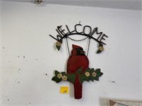 Large Welcome Cardinal Sign