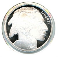 1 troy oz Silver Round - Buffalo Nickel Design,