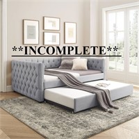 (incomplete)Upholstered Full Sz Daybed w/ Trundle