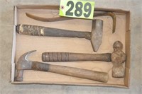 Asst'd hammers and pry bar (1 LOT)