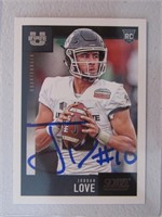 JORDAN LOVE SIGNED ROOKIE CARD WITH COA