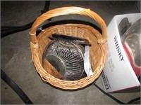 MISC SILVER PLATE IN BASKET