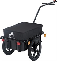 $123  Aosom Bicycle Cargo Trailer with Removable B