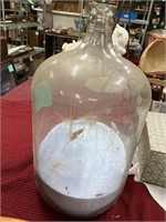 Large glass jug 20" tall x 10" diameter