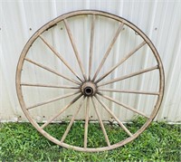 Antique Wagon Wheel 45”