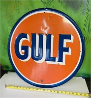 22” Gulf Metal AAA Sign