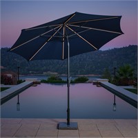$165  Sunvilla 10' Round Solar LED Market Umbrella