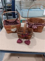 Longaberger baskets 9 x 14, 7 x 8