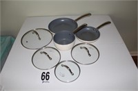 (3) Pans with (4) Tops