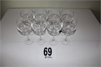 (8) Pieces of Twisted Stems Glassware Collection