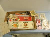 Flat Of Advertising Trade Cards