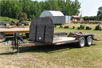 14' X 8' TANDEM AXLE TRAILER- WITH OWNERSHIP
