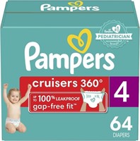 Pampers Cruisers 360 Diapers Size 4, 64 Count