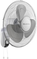 Comfort Zone Oscillating Wall Mount Fan with Adjut