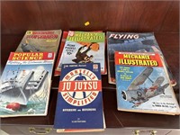 Vintage plane book and vintage mechanics