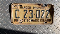 1969 PRINCE EDWARD ISLAND LICENCE PLATE