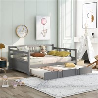 BIADNBZ Full Size Daybed with Twin Trundle for Bed