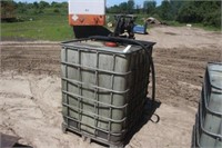 Poly Tote in Cage, Approx 330Gal w/ Pump