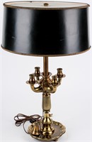 Vintage Frederick Cooper Brass Bouillotte Lamp