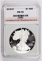 2018-W PROOF AMERICAN SILVER EAGLE