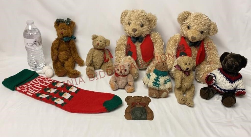 Holiday Stocking & Teddy Bears - Everything Shown!