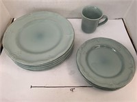 Blue Plates and Mug