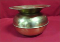 Brass Spittoon Approx. 8" diameter x 5 1/2" tall