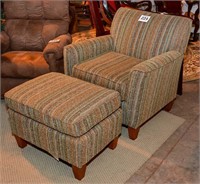 Comfy chair & matching ottoman