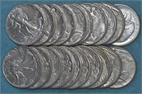 Roll of Walking Liberty Halves 90% Silver