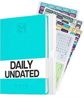 UNDATED LEATHER DAILY PLANNER CALENDAR