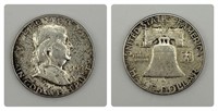 1959 Franklin Silver Half Dollar