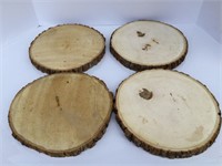 4 Round Wood Slices