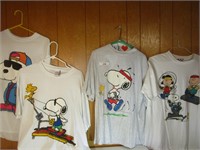 Four Peanuts T-Shirts