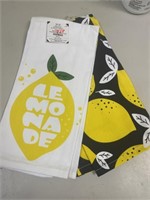 Two piece lemonade towel set