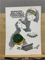 Original Art by Forest East 1920’s Flapper Girl