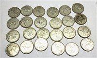 24 CDN 1968 Non Magnetic Quarters