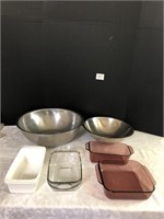 Metal Mixing Bowls Glass Baking Dishes