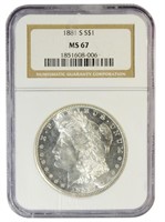 Superb Certified 1881-S Morgan Dollar