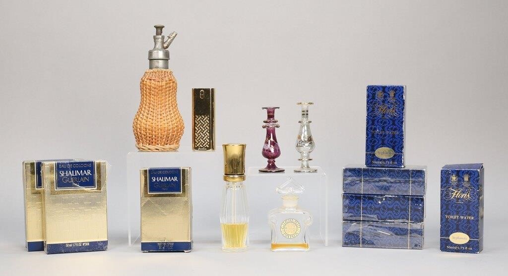 Lot of Perfumes & Bottles Shalimar, Floris