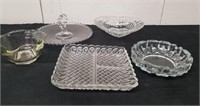 Heavy glass ashtray Indonesia with other